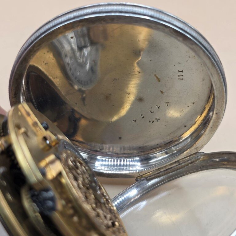 Montre oignon a décor de navire et de paysan – Image 5