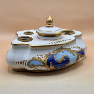 Encrier en porcelaine de Meissen