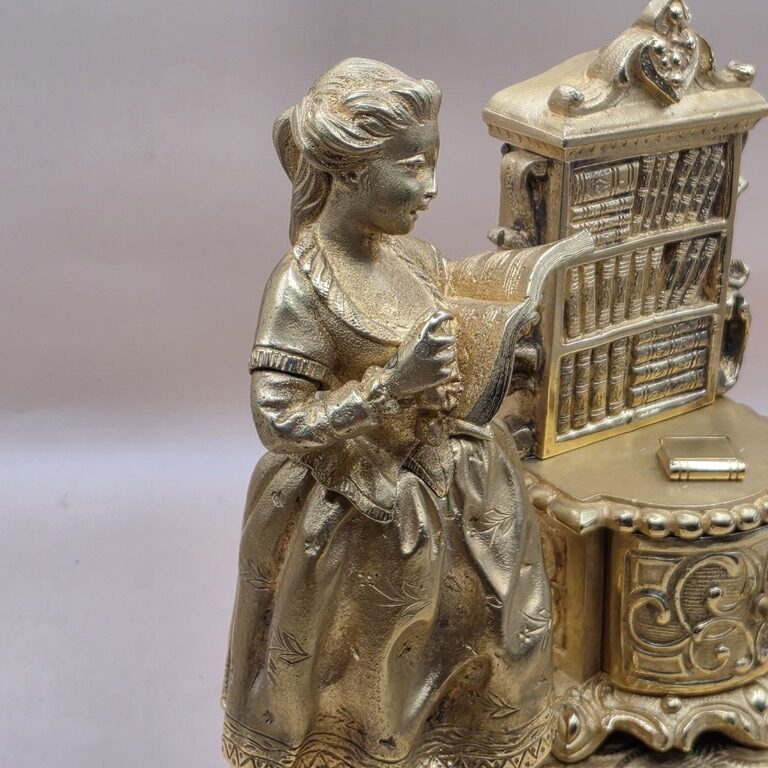 Encrier en trompe l'œil doré – Image 12