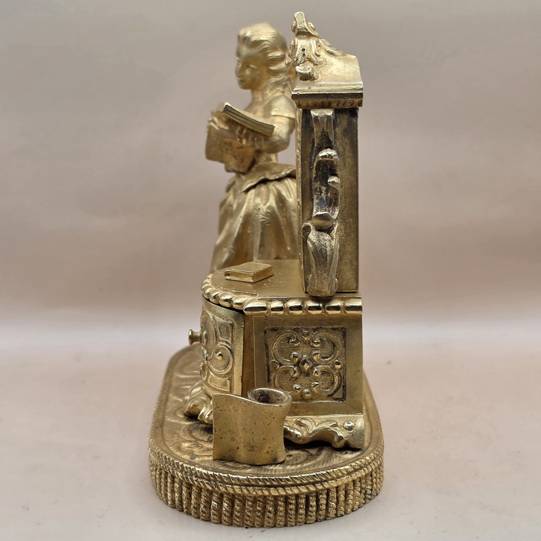 Encrier en trompe l'œil doré – Image 5