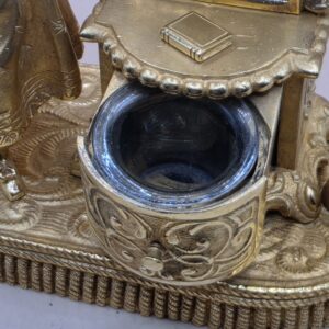 Encrier en trompe l'œil doré – Image 7